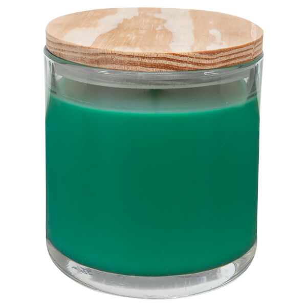 14 Oz. Fresh Pine Candle in Glass Holder w/Wood Lid Thumbnail